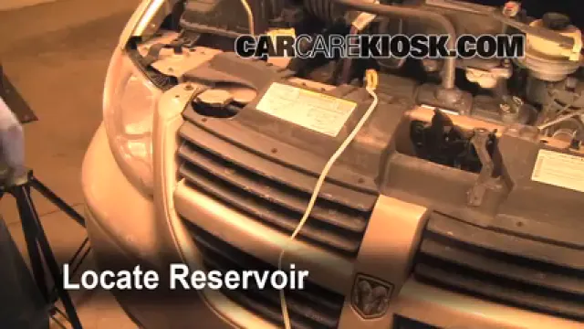 2007 Dodge Grand Caravan SXT 3.8L V6 Líquido limpiaparabrisas Agregar líquido